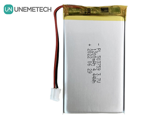 Oplaadbare Li-polymerbatterij 3.7V 1200mAh 503759 Poly Lithiumbatterij voor Advisement Player