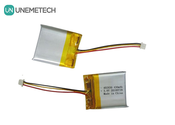 Hoogspannings Li-polymerbatterij 402830 3.8V 430mAh HV LiPo-batterijen voor medisch apparaat