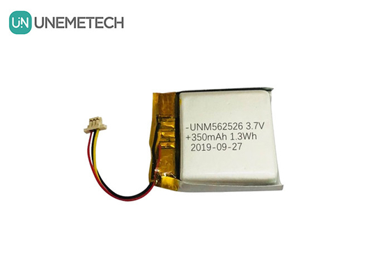 4.2V 350mAh Custom Lithium Ion Polymer Batterijen 562526 1.0C Ontlading Voor Digitale Producten