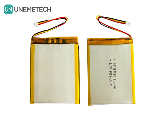 3.7V 1150mAh Zilveren Lithium Polymer Batterij 384860 Custom Lipo Batterijen