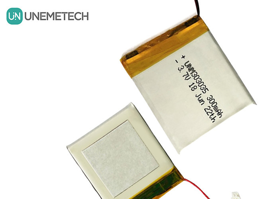 300 mAh Lithium Polymer Battery 303035 Nominale Spanning 3,7 V Lipo Battery MSDS Goedgekeurd