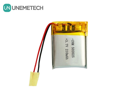 3.7V 210mAh Custom Lithium Polymer Battery 502025 met PCB en looddraden voor E-bike systeem