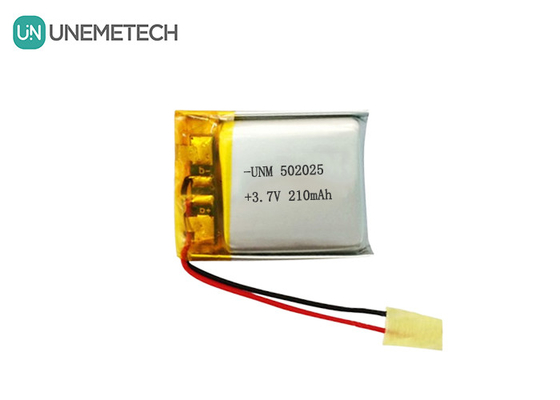 3.7V 210mAh Custom Lithium Polymer Battery 502025 met PCB en looddraden voor E-bike systeem