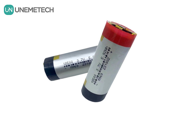 3A cilindrische LiPo-batterij 3.7V 1600mAh 18500 Lithium-polymerbatterij voor consumentenelektronica