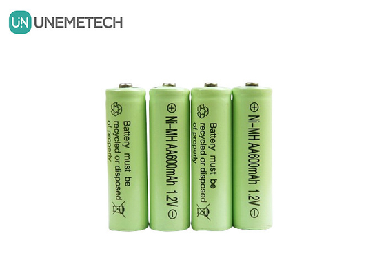 Lang levensduur NiMH AA 1.2V 600mAh oplaadbare batterij AA600 voor speelgoed