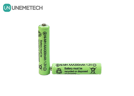 Ni-MH AAA-batterij 1,2V 300mAh oplaadbare batterij voor zonnelampen en afstandsbediening