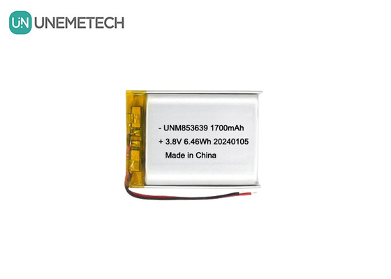 853639 4,35V 1700mAh Polymer Li-ion batterij Hoogspanning Voor Body-Worn Camera