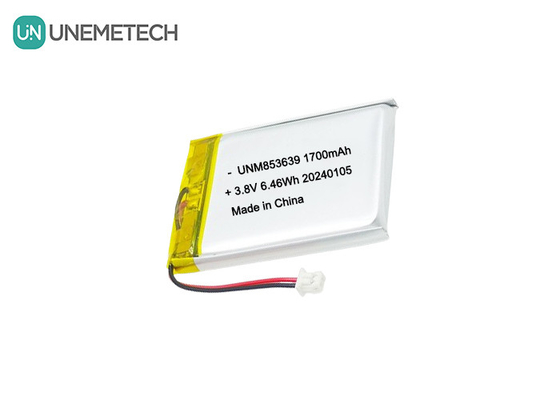 853639 4,35V 1700mAh Polymer Li-ion batterij Hoogspanning Voor Body-Worn Camera