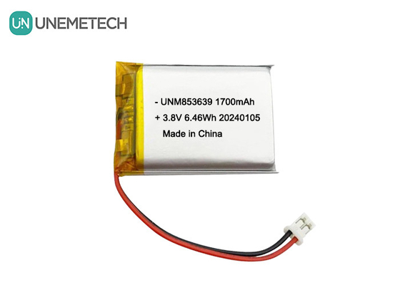 853639 4,35V 1700mAh Polymer Li-ion batterij Hoogspanning Voor Body-Worn Camera