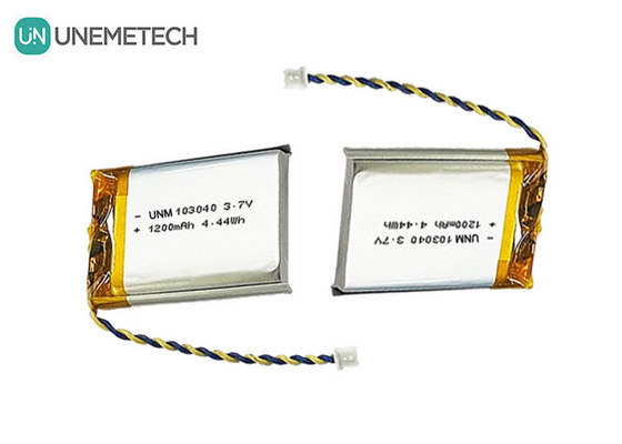 3.7V oplaadbare Li-polymerbatterij 103040 1200 mAh voor medisch apparaat en LED-lamp