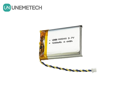 3.7V oplaadbare Li-polymerbatterij 103040 1200 mAh voor medisch apparaat en LED-lamp