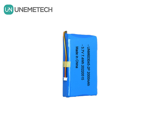 Lithium-polymerbatterij met grote capaciteit 603045 2P 3.7V 2000mAh Smart Door Lock Battery