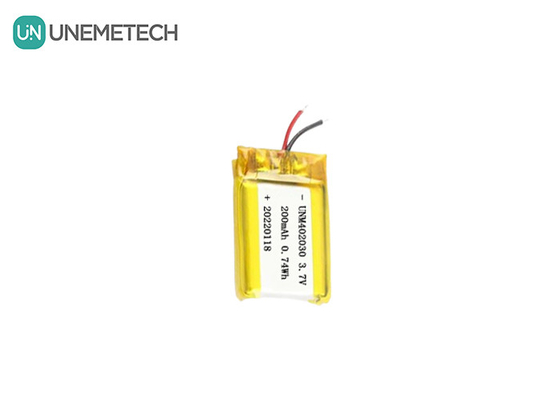 Kleine grootte 402030 3.7V 200mAh oplaadbare Lipo-accu voor elektronische producten