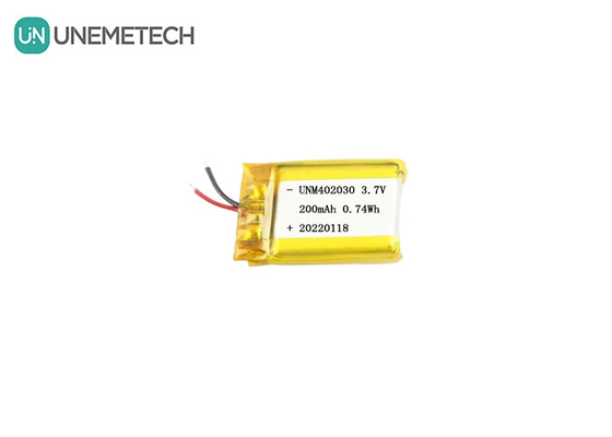 Kleine grootte 402030 3.7V 200mAh oplaadbare Lipo-accu voor elektronische producten