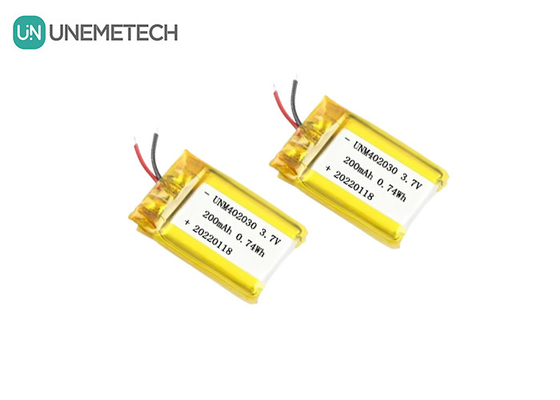 Kleine grootte 402030 3.7V 200mAh oplaadbare Lipo-accu voor elektronische producten