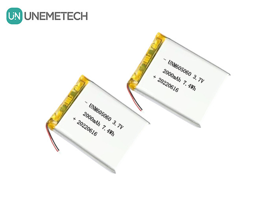 UNEMETECH 605060 2000mAh Polymer Lithium Battery 3.7V Schoonheidsinstrument Oplaadbare batterij