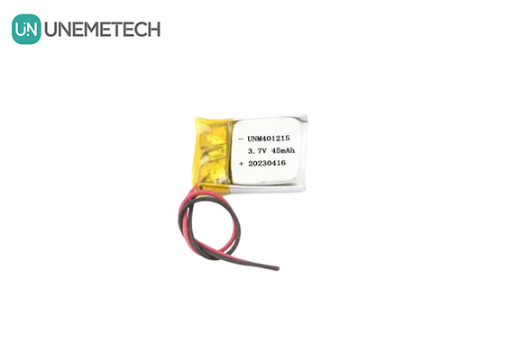 Ultra dunne Lithium Polymer Battery 401215 3.7V 45mAh Li Po Battery voor GPS Tracker