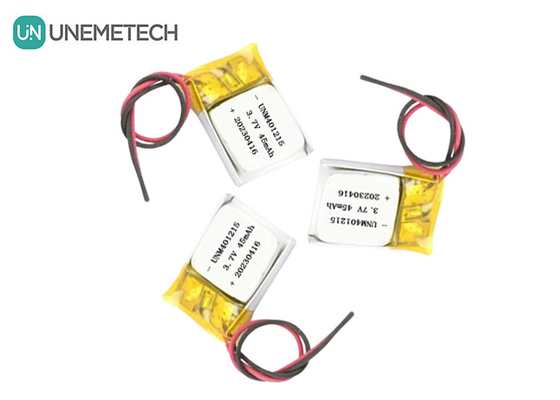 Ultra dunne Lithium Polymer Battery 401215 3.7V 45mAh Li Po Battery voor GPS Tracker