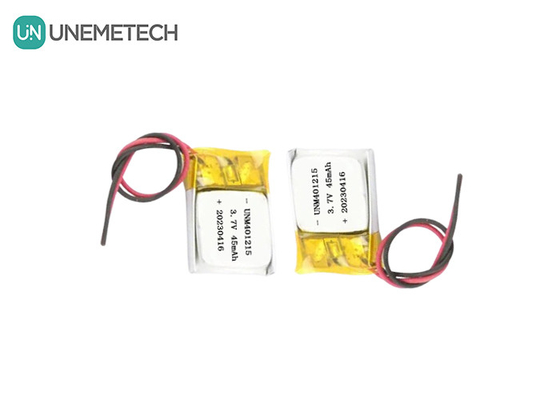 Ultra dunne Lithium Polymer Battery 401215 3.7V 45mAh Li Po Battery voor GPS Tracker
