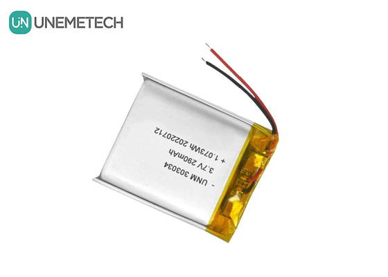 3.7V 290mAh oplaadbare lithium-ion-polymerbatterij 303034 voor elektrisch speelgoed
