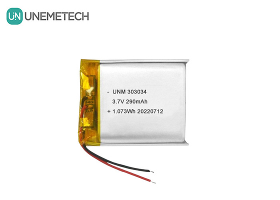 3.7V 290mAh oplaadbare lithium-ion-polymerbatterij 303034 voor elektrisch speelgoed