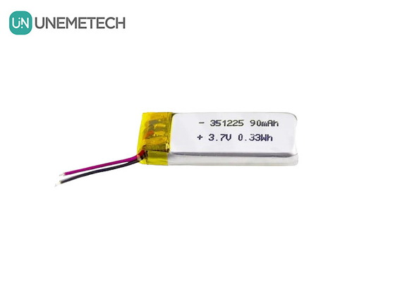 351225 Polymer Li-ion batterij 3,7V 90mAh Oplaadbare Ultra Thin Li-Polymer batterij