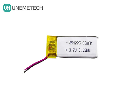 351225 Polymer Li-ion batterij 3,7V 90mAh Oplaadbare Ultra Thin Li-Polymer batterij