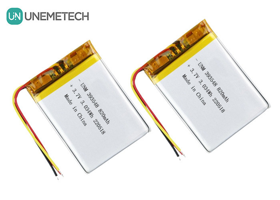Lithiumpolymerbatterij 3.7V 820mAh 393548 Lipo oplaadbare batterij voor elektronische borstpomp