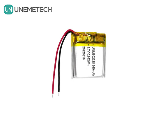 3.7V oplaadbare lithium-polymer-ionbatterij 502225 260mAh voor draadloze sensoren