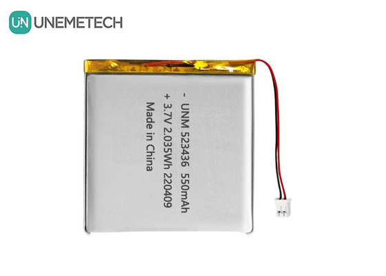 Lithium-ion polymerbatterij 3.7V 550mAh 523436 Oplaadbare Li-polymerbatterij voor GPS-tracker