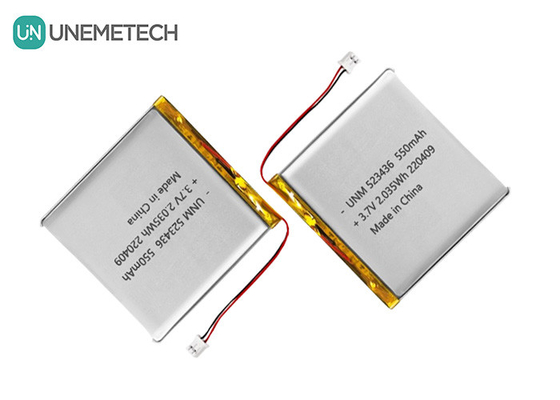 Lithium-ion polymerbatterij 3.7V 550mAh 523436 Oplaadbare Li-polymerbatterij voor GPS-tracker