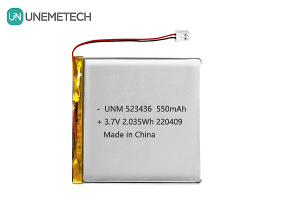 Lithium-ion polymerbatterij 3.7V 550mAh 523436 Oplaadbare Li-polymerbatterij voor GPS-tracker