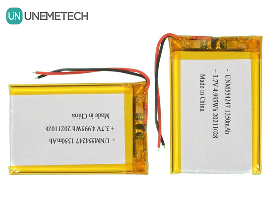 3.7V 1350mAh oplaadbare Li-Ion Polymer Battery Pack 554247 voor Mini Drone