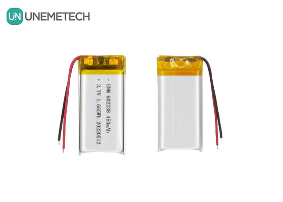 Lithium Ion Polymer Battery 602238 3.7V 450mAh Oplaadbare Li-ion Battery voor huisdier Tracker