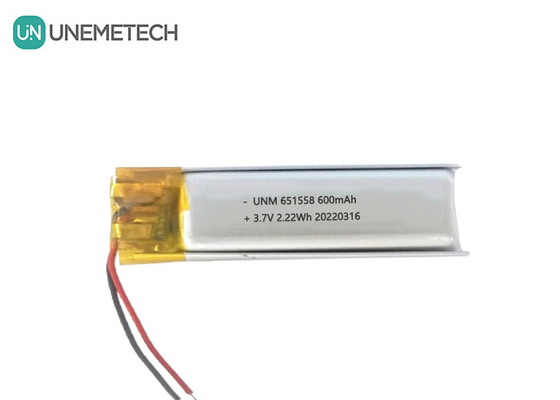 Beauty &amp; Makeup Battery Supplier 600mAh 3.7V Lipo Battery 651558 voor haarverwijder