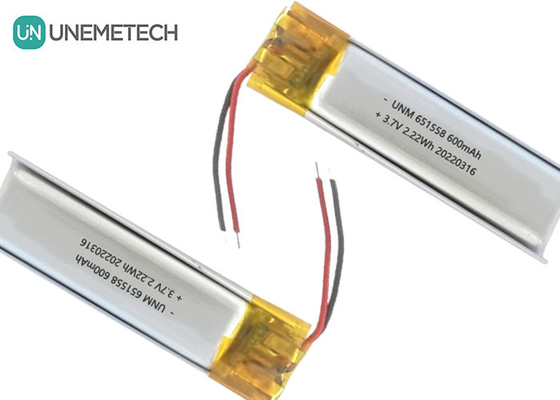 Beauty &amp; Makeup Battery Supplier 600mAh 3.7V Lipo Battery 651558 voor haarverwijder