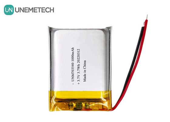 LiPo-batterij 1000mAh 703540 3.7V oplaadbare Li-polymerbatterij voor elektronische producten