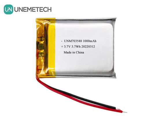 LiPo-batterij 1000mAh 703540 3.7V oplaadbare Li-polymerbatterij voor elektronische producten