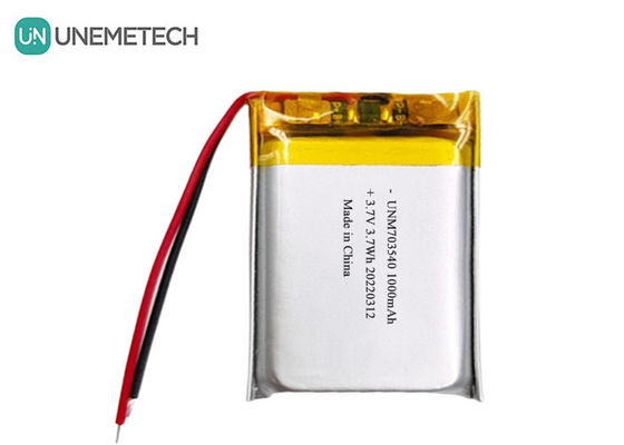 LiPo-batterij 1000mAh 703540 3.7V oplaadbare Li-polymerbatterij voor elektronische producten
