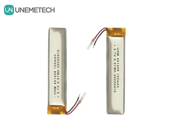 Lipo 3.7V 155mAh oplaadbare polymerbatterij 451458 Voor draadloze headset