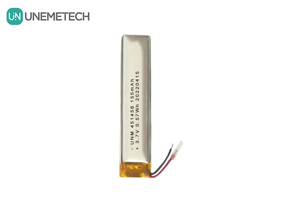 Lipo 3.7V 155mAh oplaadbare polymerbatterij 451458 Voor draadloze headset