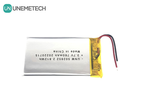 3.7V 760mAh Lithium-ion polymer oplaadbare batterij 502852 voor LED-lampen