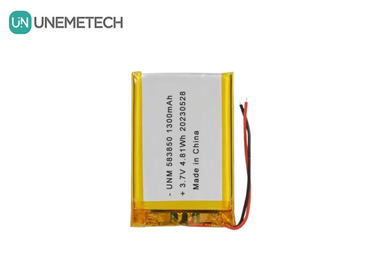 3.7V 1300mAh standaard lithium-ion-polymerbatterij 583850 voor elektronische producten