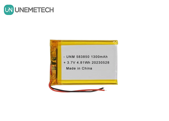 3.7V 1300mAh standaard lithium-ion-polymerbatterij 583850 voor elektronische producten