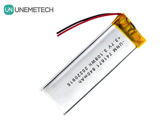 3.7V 840mAh Lipo oplaadbare batterijen 741671 Voor Smart Socket