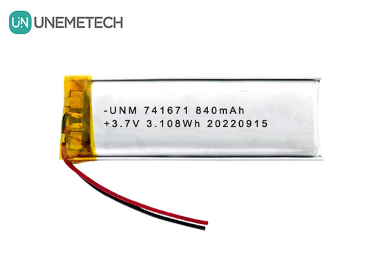 3.7V 840mAh Lipo oplaadbare batterijen 741671 Voor Smart Socket