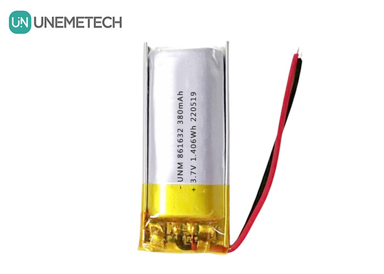 1S LiPo-batterijen 3.7V 380mAh oplaadbare Li-polymerbatterij 861632 voor tafellamp