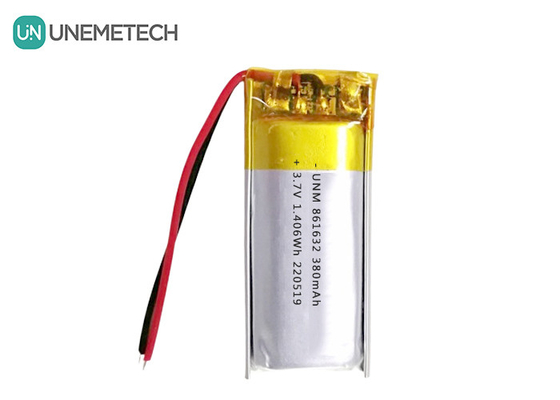 1S LiPo-batterijen 3.7V 380mAh oplaadbare Li-polymerbatterij 861632 voor tafellamp