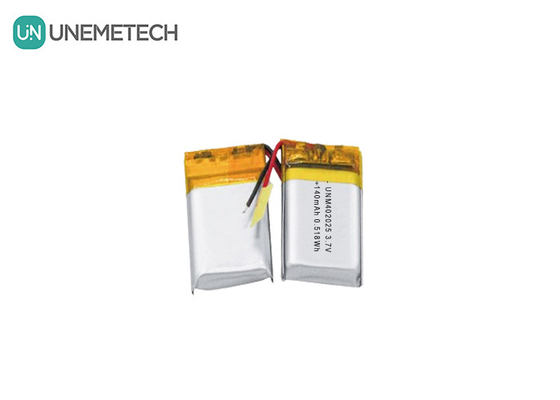 3.7V 140mAh 402025 Oplaadbare batterij Lipo-batterij voor compacte masseurs
