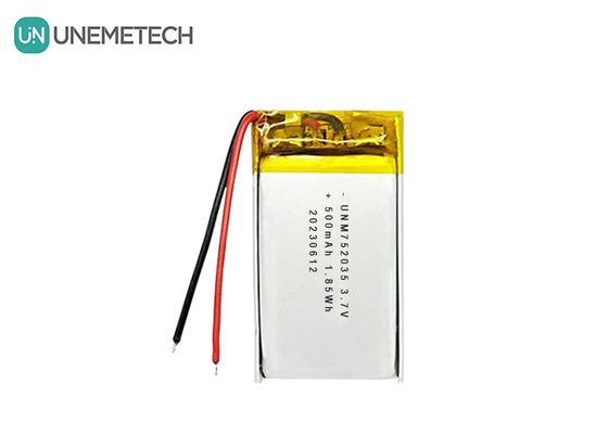 3.7V 500mAh 752035 Advanced Lithium Polymer Battery voor afstandsbediening